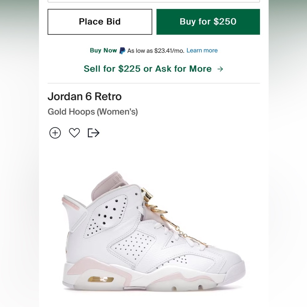 Women’s air Jordan retro 6 size 10